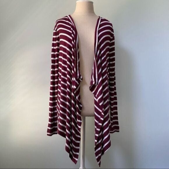 SO Tops - SO Authentic American Stripe Cardigan